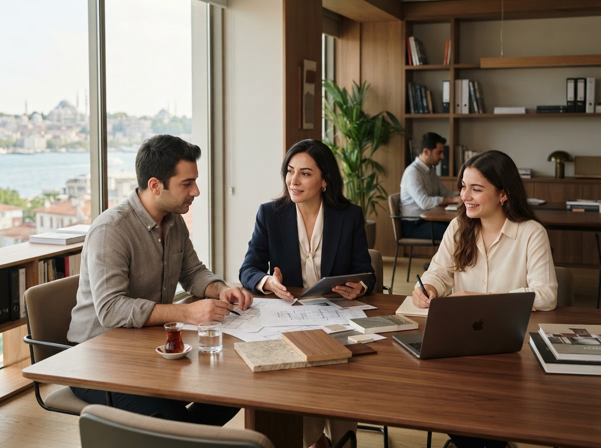 Ahap ekibinin veri analizi çalışmasını yürüttüğü ofis ortamı